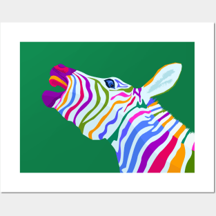 Zebra Head Pop Art Posters and Art